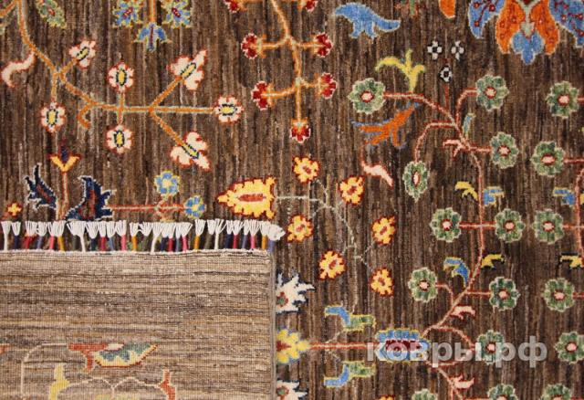 ковер ручной работы Шелковый Афганский ковер ручной работы Waziri (Вазири) 2.96x2 — фото 3