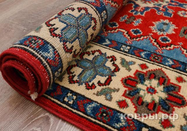 ковер ручной работы Пакистанский ковер ручной работы Казах 1.05x1.49м — фото 16