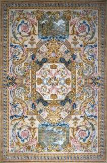 Китайский ковер ручной работы из шелка и шерсти 5.8x3.8