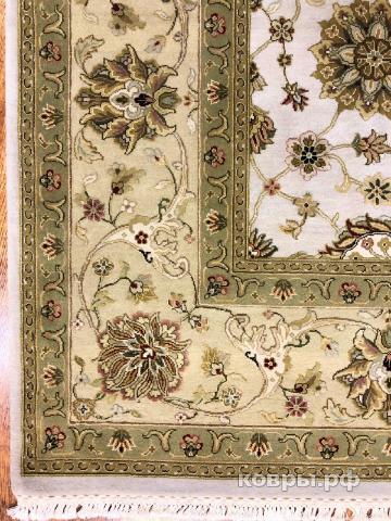 ковер ручной работы Индийский ковер ручной работы из шелка и шерсти Aurora (Аврора) 3.06x2.49 — фото 4