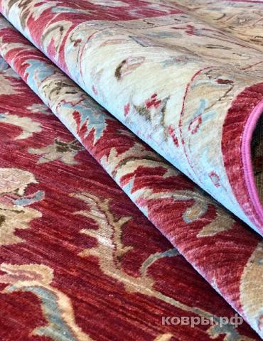 ковер ручной работы Шелковый Афганский ковер ручной работы Сhoubi Ziegler (Чуби зиглер) 2.92x2.04 — фото 4