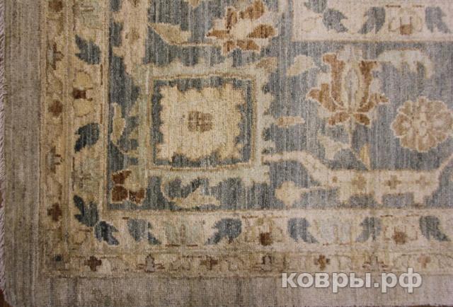 ковер ручной работы Шерстяной Афганский ковер ручной работы Сhoubi Ziegler (Чуби зиглер) 4.32x3 — фото 2