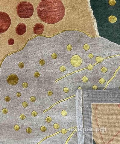 ковер ручной работы Китайский ковер ручной работы из шелка и шерсти 2.44x1.68 — фото 5