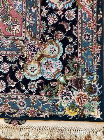 ковер ручной работы Иранский ковер ручной работы из шелка и шерсти Tabriz (Табриз) 3.5x2.5 — фото 5