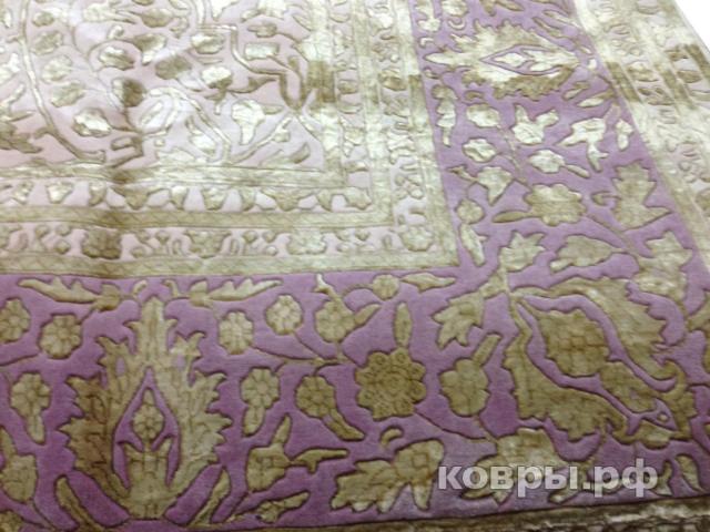 ковер ручной работы Индийский ковер ручной работы из шелка и шерсти Rajkumar (Ражкумар) 4.97x2.98 — фото 2