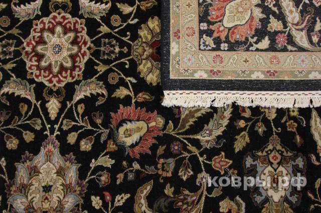 ковер ручной работы Индийский ковер ручной работы из шелка и шерсти Aurora (Аврора) 3.71x2.79 — фото 3