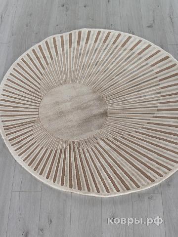 ковер Ковер KARMEN HALI SAFIR 00837A BROWN / BROWN Круг — фото 2