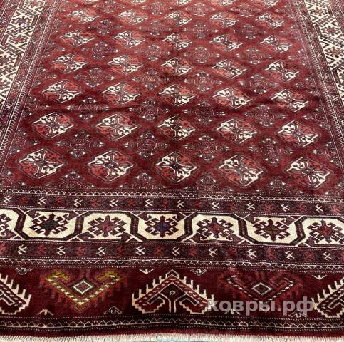 ковер ручной работы Шерстяной Иранский ковер ручной работы Ahal Teke (Ахал Теке) 3.38x2.42 — фото 4