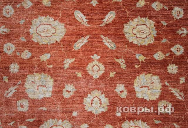 ковер ручной работы Шелковый Афганский ковер ручной работы Сhoubi Ziegler (Чуби зиглер) 2.93x2.05 — фото 4