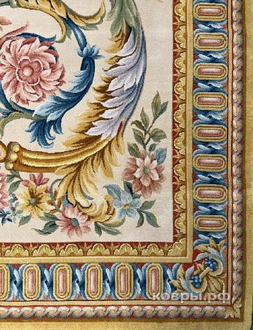 ковер ручной работы Китайский ковер ручной работы из шелка и шерсти 5.8x3.8 — фото 2