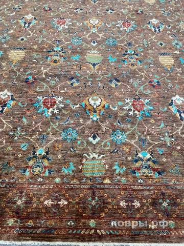 ковер ручной работы Шелковый Афганский ковер ручной работы Waziri (Вазири солтани)  3.64x2.7 — фото 5