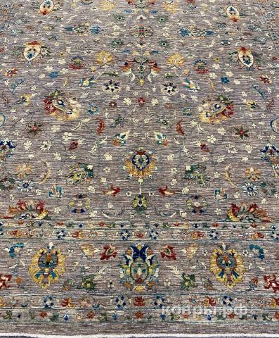 ковер ручной работы Шелковый Афганский ковер ручной работы Waziri (Вазири солтани) 3.65x2.75 — фото 5