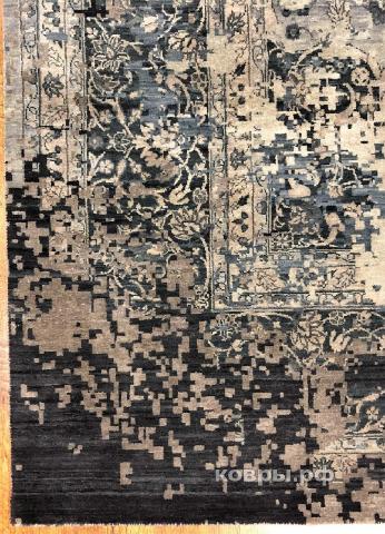 ковер ручной работы Индийский ковер ручной работы из шелка и шерсти 4.39x3.07 — фото 2