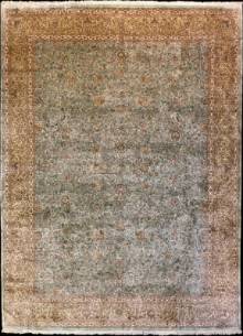 Шелковый Индийский ковер ручной работы Kashmir (Кашмир)  4.85x3.62