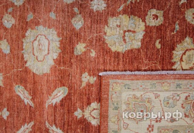 ковер ручной работы Шелковый Афганский ковер ручной работы Сhoubi Ziegler (Чуби зиглер) 2.93x2.05 — фото 5