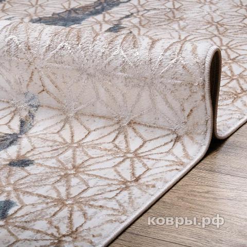 ковер Karmen hali Ascona 4593A ACIK MAVI FLOS / ACIK MAVI FLOS овал — фото 3