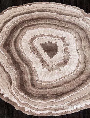 ковер KARMEN HALI SAFIR 00847A BROWN / BROWN Круг — фото 2