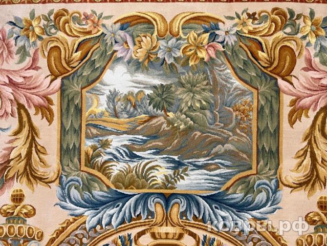 ковер ручной работы Китайский ковер ручной работы из шелка и шерсти 5.8x3.8 — фото 3