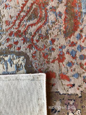 ковер ручной работы Индийский ковер ручной работы из шелка и шерсти 3.07x2.48 — фото 4