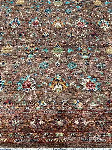 ковер ручной работы Шелковый Афганский ковер ручной работы Waziri (Вазири солтани)  3.64x2.7 — фото 6