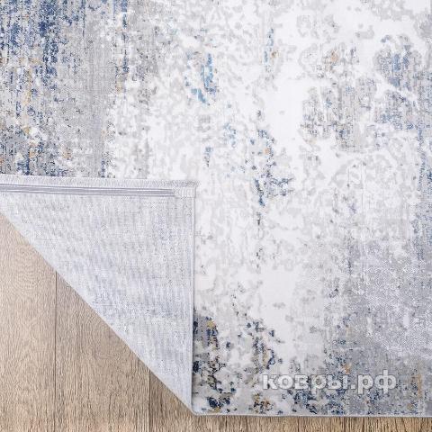 ковер Karmen hali Lite B650B CREAM / D_BLUE — фото 4