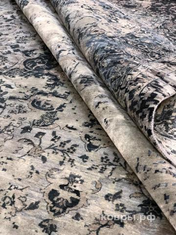 ковер ручной работы Индийский ковер ручной работы из шелка и шерсти 4.39x3.07 — фото 3