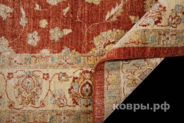 ковер ручной работы Шелковый Афганский ковер ручной работы Сhoubi Ziegler (Чуби зиглер) 2.93x2.05 — фото 6