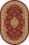 ковер Merinos Valencia D403 RED Овал