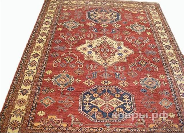 ковер ручной работы Афганский ковер ручной работы Казах 2.41x3.15м — фото 2