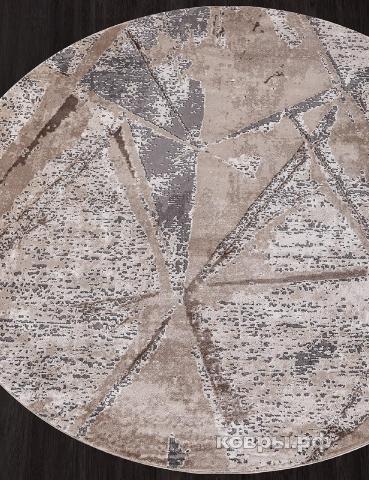 ковер KARMEN HALI ARMINA 04022C GREY / BROWN Круг — фото 2