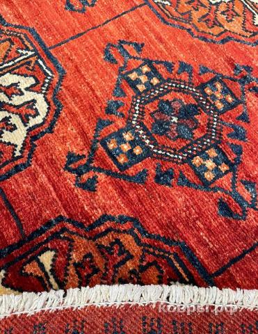 ковер ручной работы Афганский ковер ручной работы из шелка и шерсти Сhoubi (Чуби теке) 2.5x2.5 — фото 4