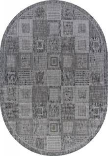 Серая циновка Ковер KAIR S138 DARK GRAY Овал Серая циновка Ковер KAIR S138 DARK GRAY Овал