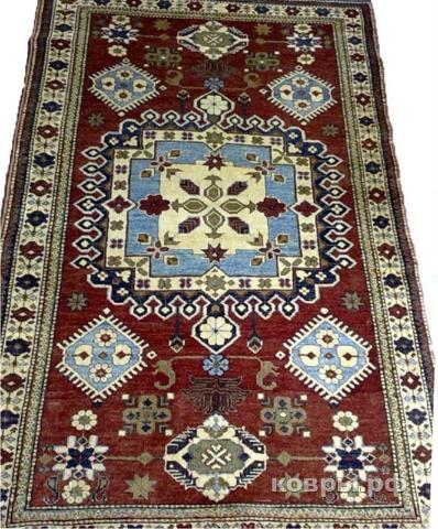 ковер ручной работы Кавказский ковер ручной работы Казах 1.25x2.15 — фото 2