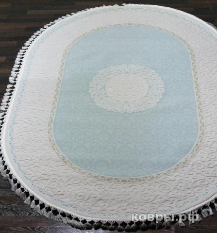 ковер Karmen Hali Hunkar 7908 BLUE / BLUE Овал — фото 3