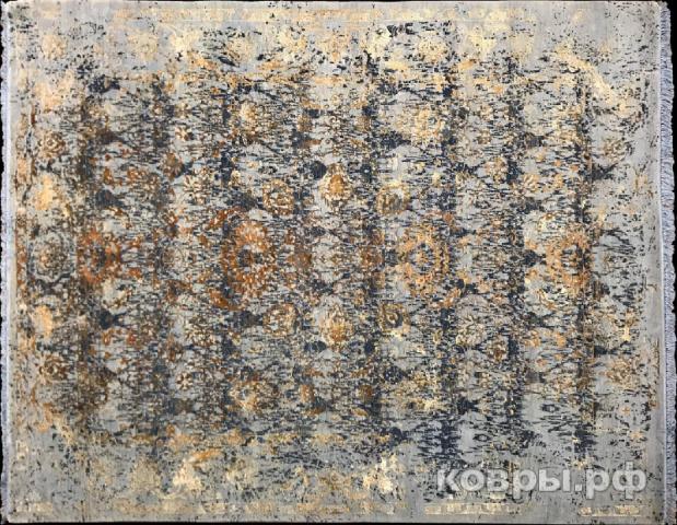 ковер ручной работы Индийский ковер ручной работы из шелка и шерсти 3.04x2.43