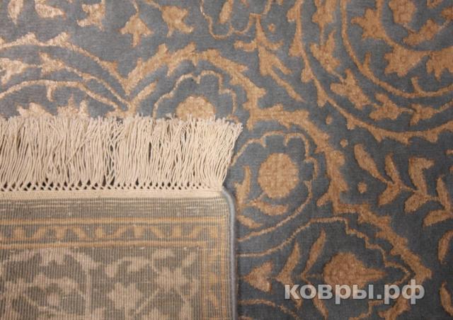 ковер ручной работы Индийский ковер ручной работы из шелка и шерсти Rajkumar (Ражкумар) 1.47x0.92 — фото 2