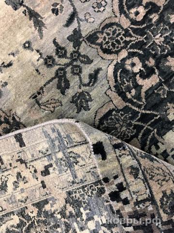 ковер ручной работы Индийский ковер ручной работы из шелка и шерсти 4.39x3.07 — фото 4