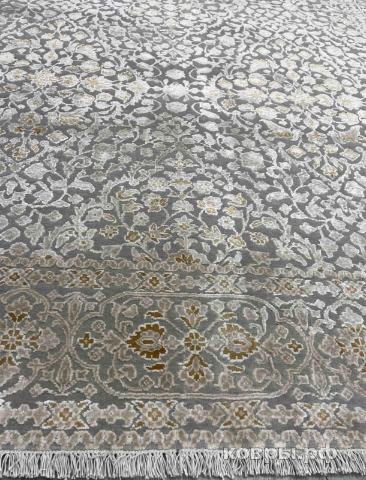 ковер ручной работы Индийский ковер ручной работы из шелка и шерсти 2.93x1.9 — фото 3