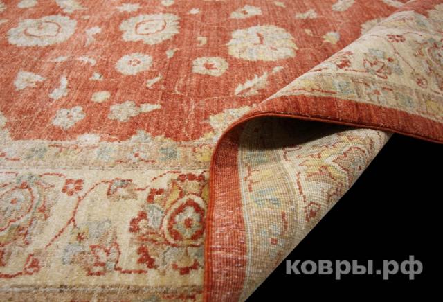 ковер ручной работы Шелковый Афганский ковер ручной работы Сhoubi Ziegler (Чуби зиглер) 2.93x2.05 — фото 7