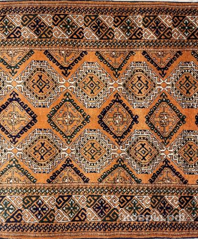 ковер ручной работы Шерстяной Афганский ковер ручной работы Keschebe (Кежебе) 3.17x0.81 — фото 3