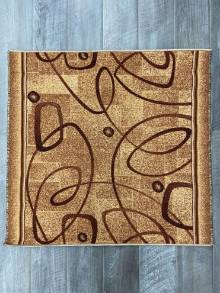 Коврик №1471,коричневый,размер 1,1 на 1,06 метра