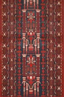 Афганский ковер ручной работы Афгани 0.85x2.86м