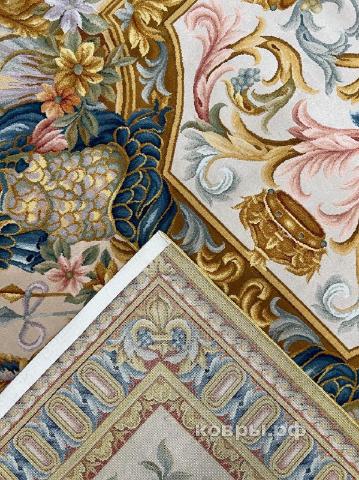 ковер ручной работы Китайский ковер ручной работы из шелка и шерсти 5.8x3.8 — фото 5