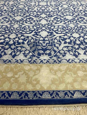 ковер ручной работы Индийский ковер ручной работы из шелка и шерсти Rajkumar (Ражкумар) 2.43x1.68 — фото 2