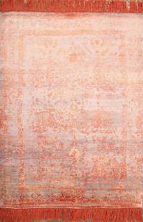 Индийский ковер ручной работы из шелка и шерсти 2.44x1.76