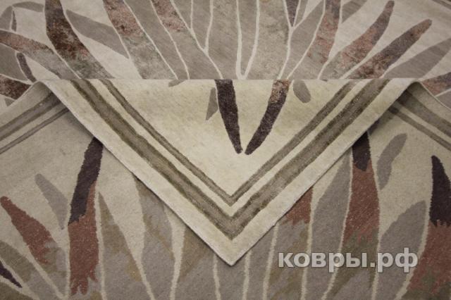 ковер ручной работы Индийский ковер ручной работы из шелка и шерсти 3.04x2.98 — фото 4