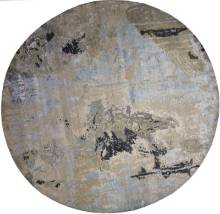 Круглый ковер ручной работы из шелка и шерсти 3.05x3.05 Круглый ковер ручной работы из шелка и шерсти 3.05x3.05