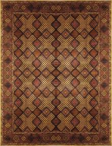 Афганский ковер ручной работы из шелка и шерсти Сhoubi (Чуби файн)  3x2.23