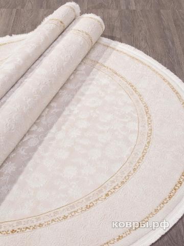 ковер KARMEN HALI LISSABON SI040W BROWN / BROWN Овал — фото 3