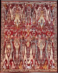 Шерстяной Индийский ковер ручной работы 3x2.39